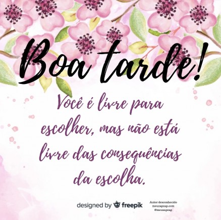 Boa tarde - Imagem Saudações para Redes Sociais