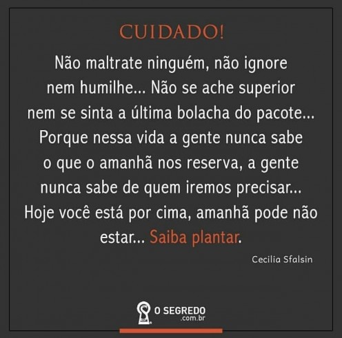 Cuidado - Imagem Religiosas para Redes Sociais