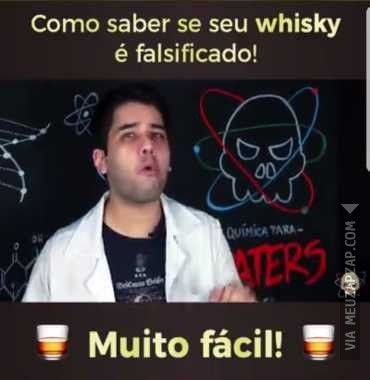 Saber se whisky é falso - Vídeo Caiu na net para Redes Sociais