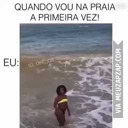 Eu quando vou na praia  - Vídeo  Engraçados para Redes Sociais