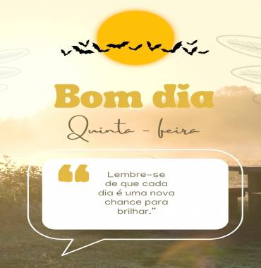 Cada dia, quinta-feira  - Vídeo  Saudações para Redes Sociais