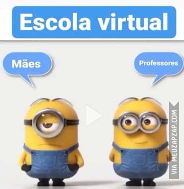 Escola virtual - Vídeo  Engraçados para Redes Sociais