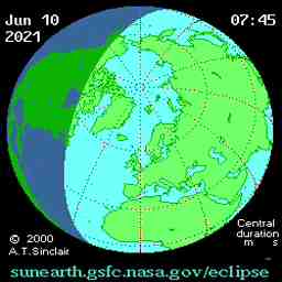 Dia do Eclipse Solar Anular  - Vídeo  Datas para Redes Sociais