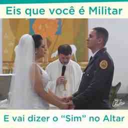 Militar casando - Vídeo  Engraçados para Redes Sociais