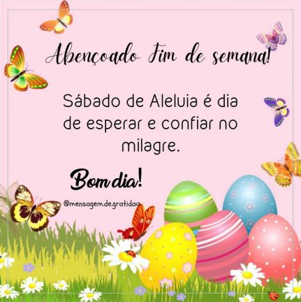 Meu ZapZap - Imagens Sábado de Aleluia - Religiosas para Whatsapp e Facebook Meu ZapZap - Imagens Sábado de Aleluia - Religiosas para Whatsapp e Facebook