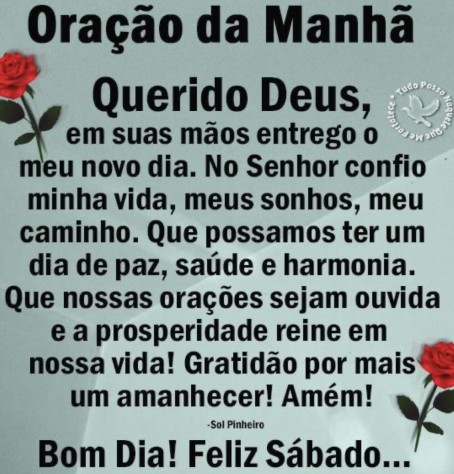 Meu ZapZap - Imagens Oração de sábado - Saudações para Whatsapp e Facebook Meu ZapZap - Imagens Oração de sábado - Saudações para Whatsapp e Facebook