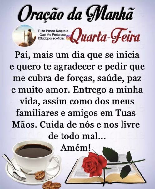 Meu ZapZap - Imagens Oração da quarta-feira - Saudações para Whatsapp e Facebook Meu ZapZap - Imagens Oração da quarta-feira - Saudações para Whatsapp e Facebook