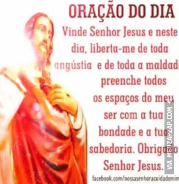 Oração do dia - Vídeo  Saudações para Redes Sociais