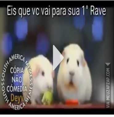 Primeira vez na rave - Vídeo  Engraçados para Redes Sociais