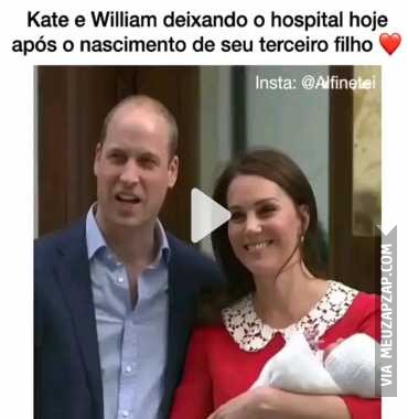 Nasceu hoje o terceiro filho de Kate e William  - Vídeo  Outros para Redes Sociais