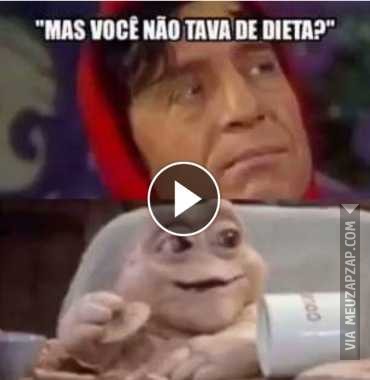 Você não tava de dieta? - Vídeo  Engraçados para Redes Sociais