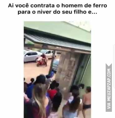 Aí o filme Vingadores Guerra Infinita chegando e você resolve chamar o Homem de Ferro... - Vídeo  Engraçados para Redes Sociais