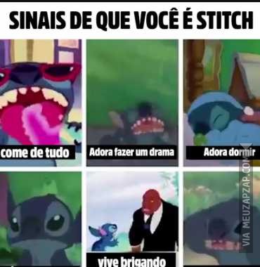 Sou o stitch - Vídeo  Engraçados para Redes Sociais