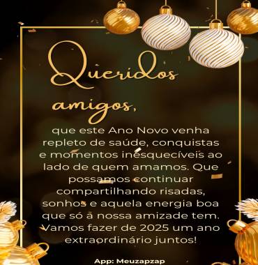 Feliz ano novo amigos! - Vídeo  Outros para Redes Sociais